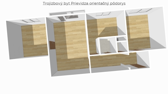 REZERVOVANÉ - Predaj, trojizbový byt Prievidza, Staré Mesto - Prievidza