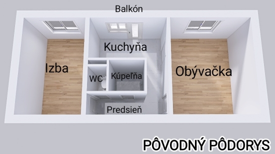 Predaj, dvojizbový byt Malacky, Centrum